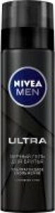 Гель для гоління Nivea MEN Ultra із активним вугіллям 200 мл