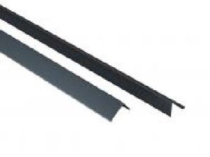 Куточок пристінний KRAFT L 3000x19x24 мм чорний