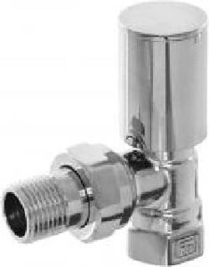 Кран радіаторний FADO S. r. l RC01 хром 1/2 кутовий верхній срібло