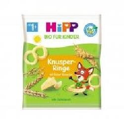 Снеки Hipp Органічні хрусткі кільця з пармезаном 25 г
