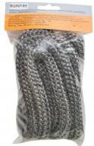 Шнур керамічний вогнетривкий BonFire ф6 мм 2,5м + клей