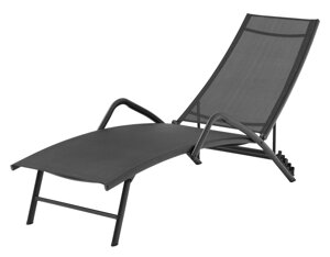 Шезлонг NORDSTRAND 57x191см чорний