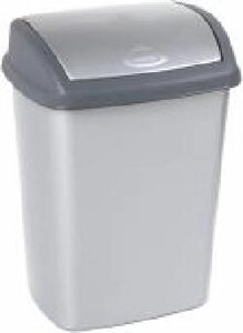 Відро для сміття Curver Dominik сріблясте 10 л срібний 5312