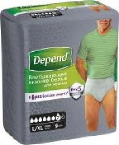 Підгузки-труси Depend для дорослих Pants L/XL 9 шт.