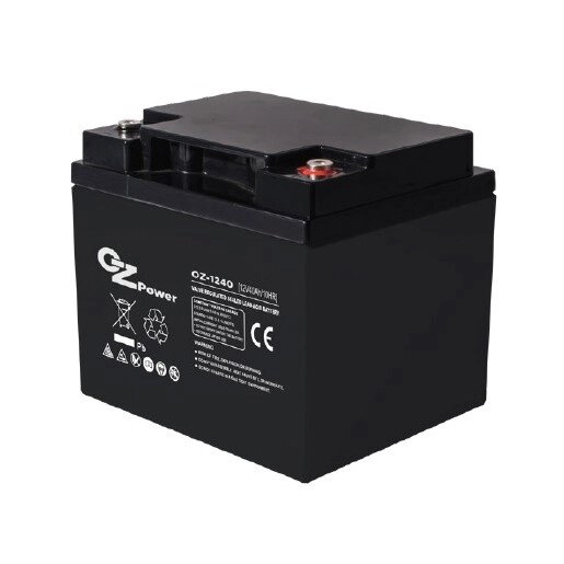 Акумуляторна батарея OZ Power OZ12V040 12V 40AH AGM від компанії інтернет-магазин "БИТПРОМТОРГ" - фото 1