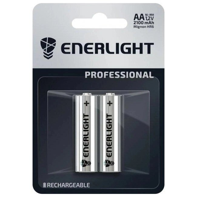 Акумуляторні батарейки АА ENERLIGHT Professional AA 2100mAh BLI 2 шт від компанії інтернет-магазин "БИТПРОМТОРГ" - фото 1