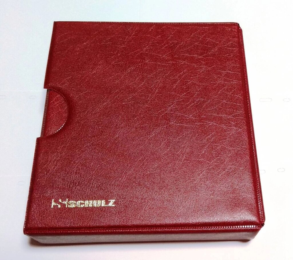 Альбом для монет Schulz 291 комірка у футлярі чорні листи Бордовий (hub_jq09cr) від компанії інтернет-магазин "БИТПРОМТОРГ" - фото 1