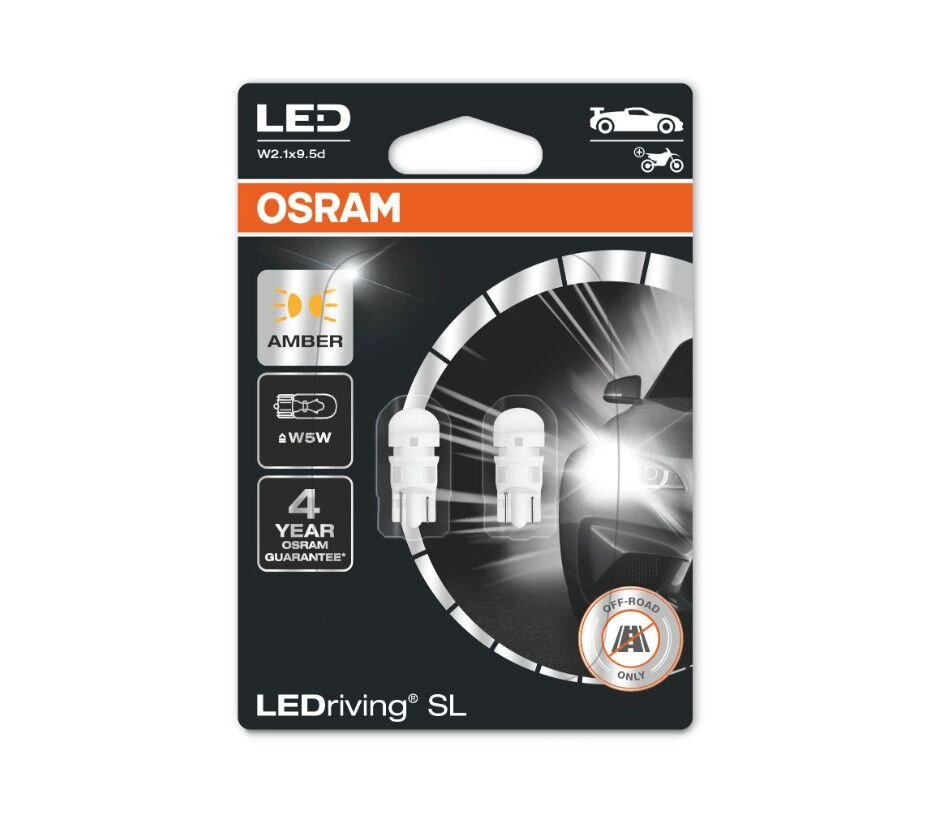 Автолампа діоди OSRAM 2827DYP-02B W5W 12V Amber від компанії інтернет-магазин "БИТПРОМТОРГ" - фото 1