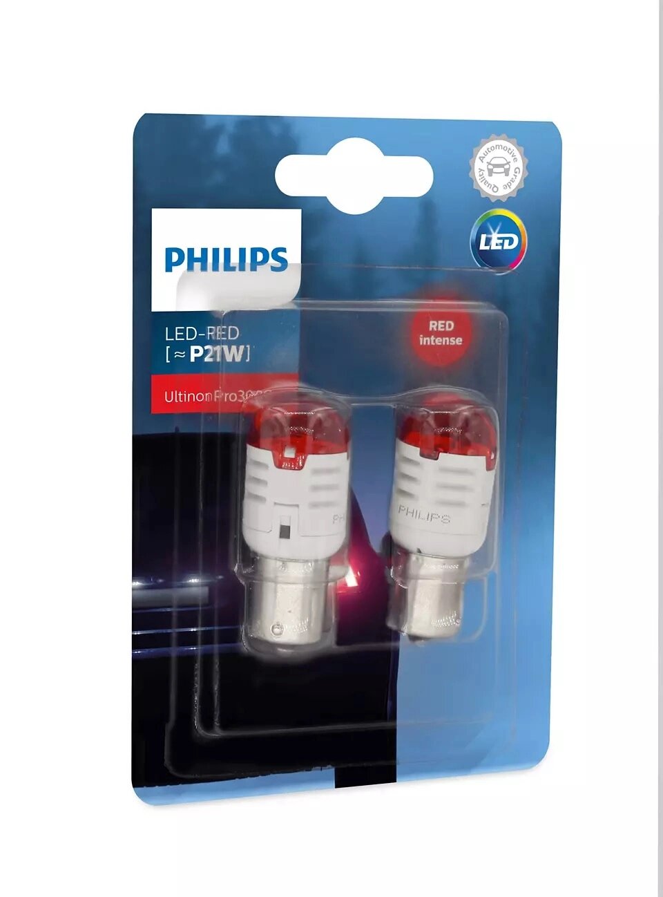 Автолампа діоди PHILIPS 11498U30RB2 P21W LED 12V Ultinon Pro3000 RED від компанії інтернет-магазин "БИТПРОМТОРГ" - фото 1