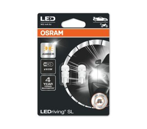 Автолампа діоди OSRAM 2827DYP-02B W5w 12V amber