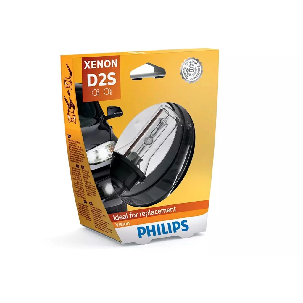 Автолампа ксенон PHILIPS 85122VIS1 D2S 85V 35W P32d-2 Vision від компанії інтернет-магазин "БИТПРОМТОРГ" - фото 1