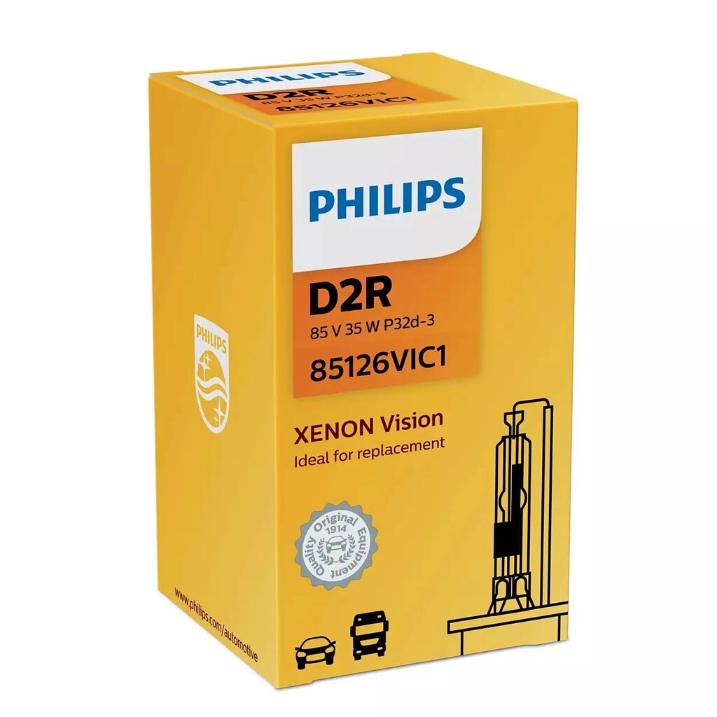 Автолампа ксенон PHILIPS 85126VIC1 D2R 85V 35W P32d-3 Vision від компанії інтернет-магазин "БИТПРОМТОРГ" - фото 1