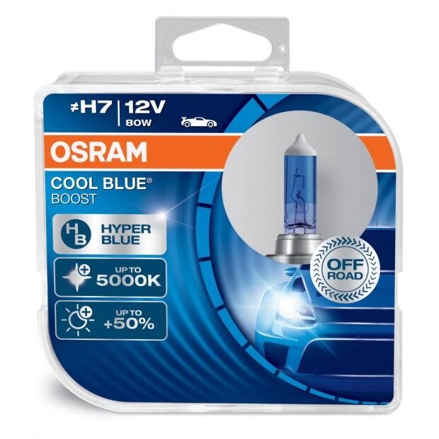 Автолампа OSRAM 62210CBB Cool Blue Boostr H7 80W 12V PX26D 10X2 HardDuopet від компанії інтернет-магазин "БИТПРОМТОРГ" - фото 1