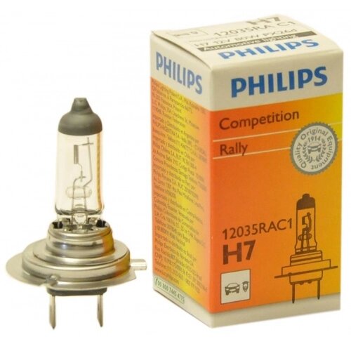 Автолампа PHILIPS 12035RAC1 H7 80W 12V PX26d Rally від компанії інтернет-магазин "БИТПРОМТОРГ" - фото 1