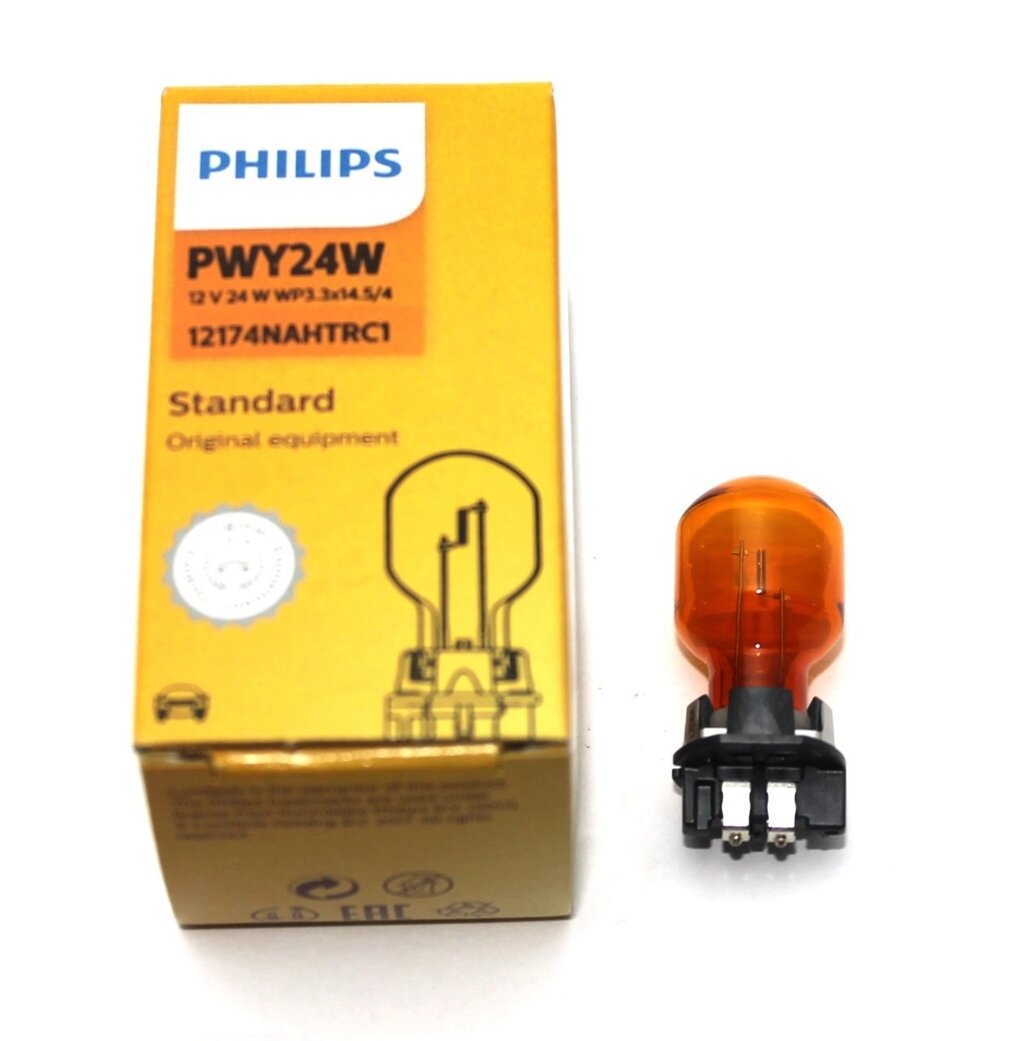 Автолампа PHILIPS 12174NAHTRC1 HiPerVision 12V 24W WP3,3x14,5/4 від компанії інтернет-магазин "БИТПРОМТОРГ" - фото 1