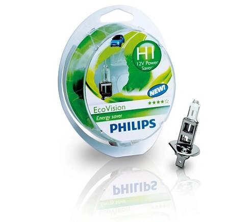 Автолампа PHILIPS 12258ECOS2 55W 12V P14, 5s H1 EcoVision від компанії інтернет-магазин "БИТПРОМТОРГ" - фото 1