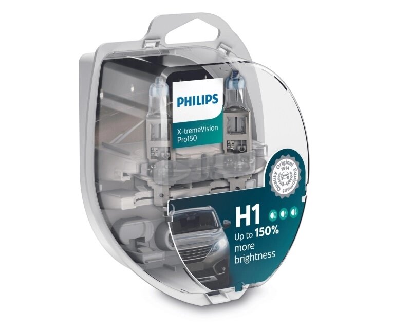 Автолампа PHILIPS 12258XVPS2 H1 55W 12V P14,5s X-treme Vision Pro +150% від компанії інтернет-магазин "БИТПРОМТОРГ" - фото 1