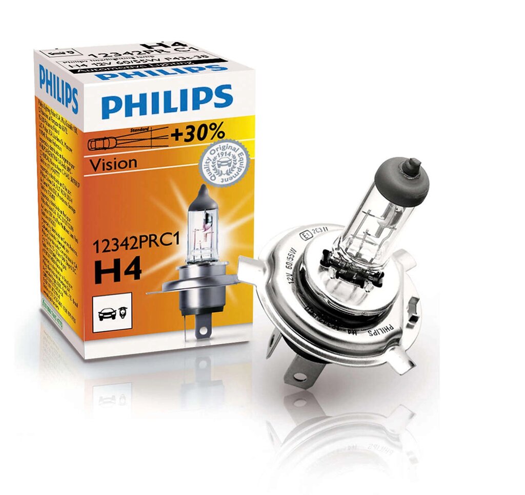 Автолампа PHILIPS 12342PRC1 H4 60/55W 12V P43t Premium від компанії інтернет-магазин "БИТПРОМТОРГ" - фото 1