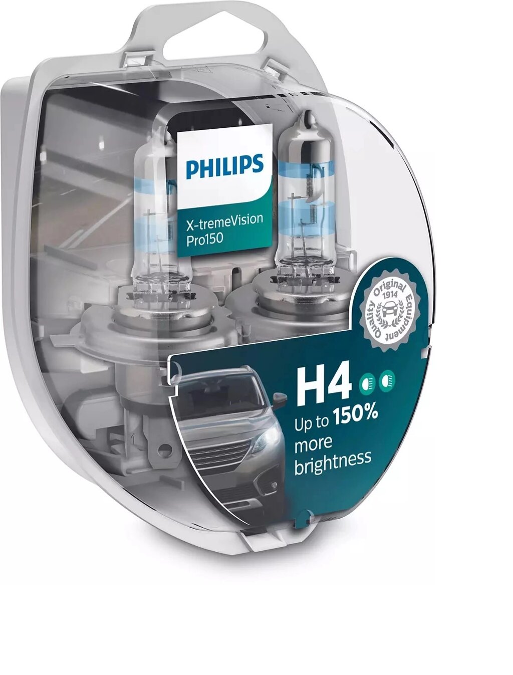 Автолампа PHILIPS 12342XVPS2 H4 60/55W 12V P43T X-tremeVision Pro150 +150% від компанії інтернет-магазин "БИТПРОМТОРГ" - фото 1