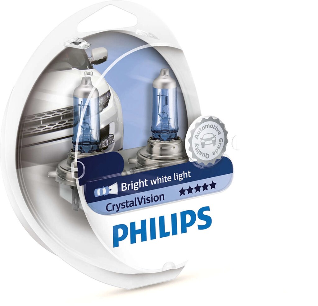 Автолампа PHILIPS 12362CV H11 55W 12V PGJ19-2 CristalVision+W5Wx2 від компанії інтернет-магазин "БИТПРОМТОРГ" - фото 1