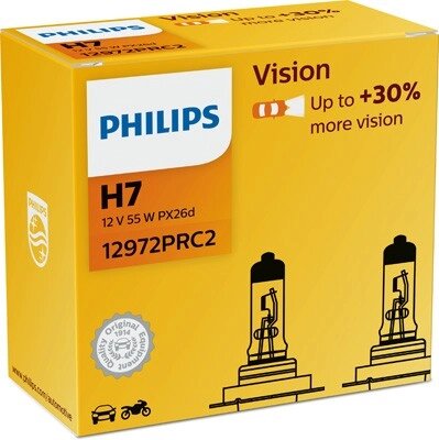 Автолампа PHILIPS 12972PRC2 H7 55W 12V PX26d Premium 2pcs. від компанії інтернет-магазин "БИТПРОМТОРГ" - фото 1