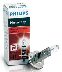 Автолампа philips 13258MDC1 H1 70W 24V P14,5 masterduty