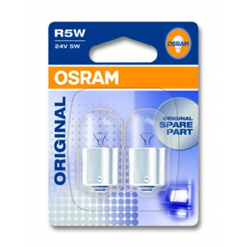 Автолампа ук. OSRAM 5627-02B R5W 24V BA15s 10X2 Blister від компанії інтернет-магазин "БИТПРОМТОРГ" - фото 1