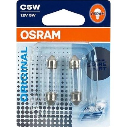 Автолампа ук. OSRAM 6418-02B C5W 36mm 12V SV8.5-8 10X2 Blister від компанії інтернет-магазин "БИТПРОМТОРГ" - фото 1