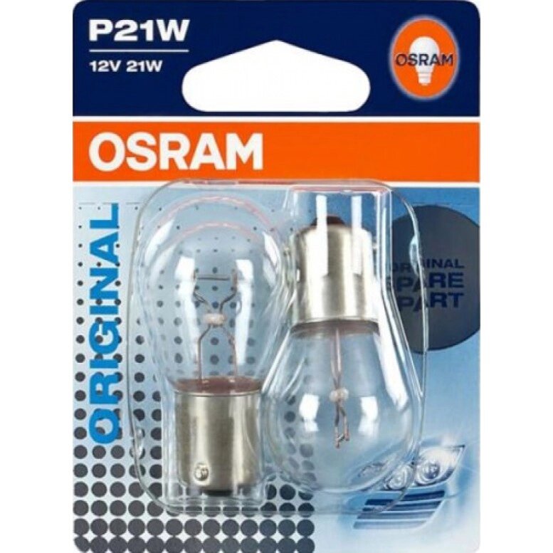 Автолампа ук. OSRAM 7506-02B P21W 12V BA15s 10X2 від компанії інтернет-магазин "БИТПРОМТОРГ" - фото 1