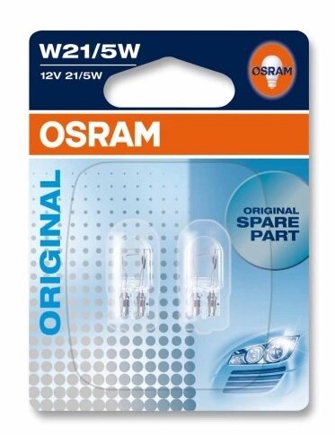 Автолампа ук. OSRAM 7515-02B W21/5W 12V W3x16q 10X2 Blister від компанії інтернет-магазин "БИТПРОМТОРГ" - фото 1