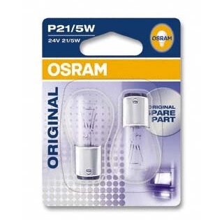 Автолампа ук. OSRAM 7537-02B P21/5W 24V BAY15d 10X2 Blister від компанії інтернет-магазин "БИТПРОМТОРГ" - фото 1