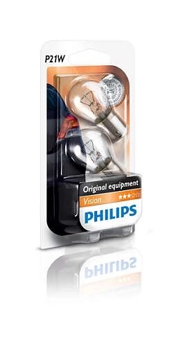 Автолампа ук. PHILIPS 12498B2 P21W 12V 21W BA15s від компанії інтернет-магазин "БИТПРОМТОРГ" - фото 1