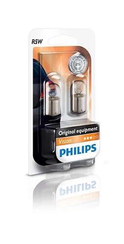 Автолампа ук. PHILIPS 12821B2 R5W 12V 5W BA15s від компанії інтернет-магазин "БИТПРОМТОРГ" - фото 1