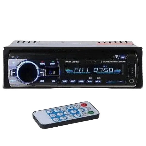 Автомагнітола RIAS JSD-520 1din 2xUSB/microSD/AUX/Bluetooth з Пультом 4x60W від компанії інтернет-магазин "БИТПРОМТОРГ" - фото 1