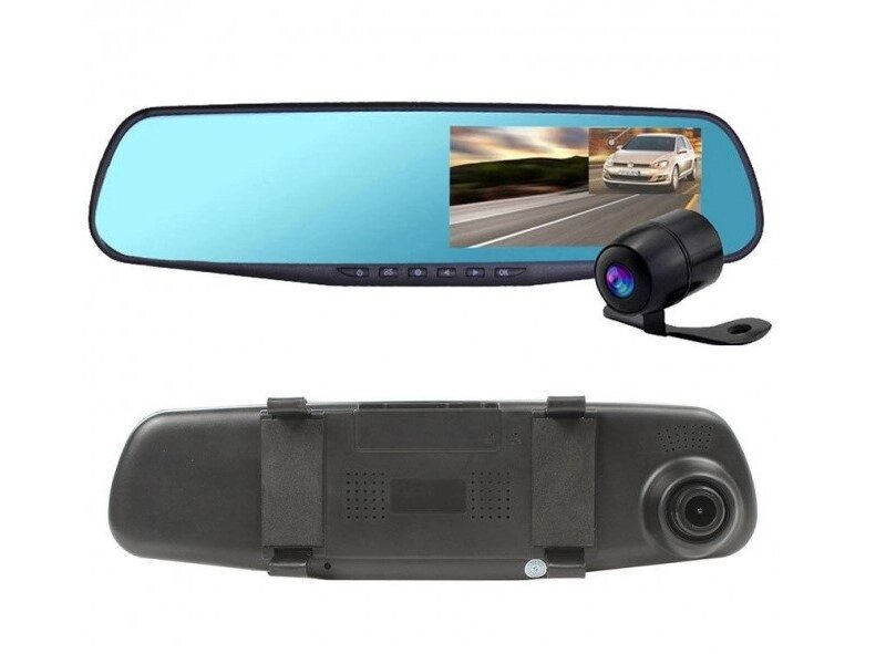 Автомобільне дзеркало-відеореєстратор із камерою заднього виду Vehicle BlackBox DVR 1080p (BB90048) від компанії інтернет-магазин "БИТПРОМТОРГ" - фото 1