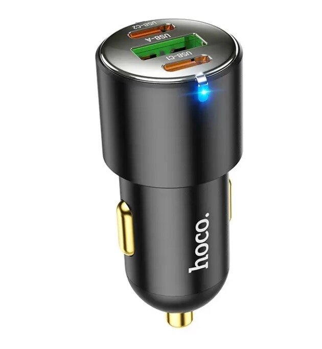 Автомобільний зарядний пристрій Hoco NZ6 USB/2Type-C 45W 3.0A від компанії інтернет-магазин "БИТПРОМТОРГ" - фото 1