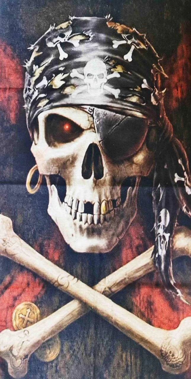 Бафф захисна маска Skull Череп Пірат Різнокольоровий (SKBUFF-PMC) від компанії інтернет-магазин "БИТПРОМТОРГ" - фото 1