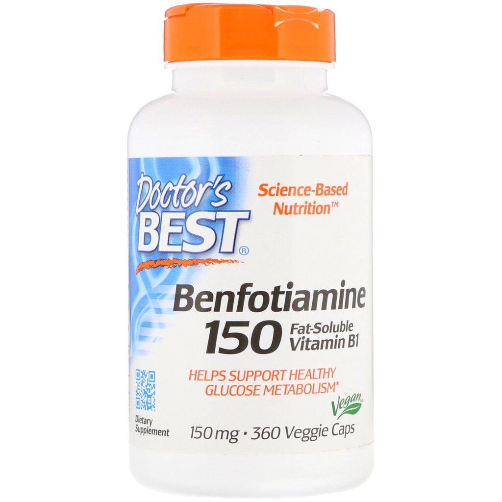 Бенфотіамін Benfotiamine 150 Doctor's Best 150 мг 120 капсул (DRB00129) від компанії інтернет-магазин "БИТПРОМТОРГ" - фото 1