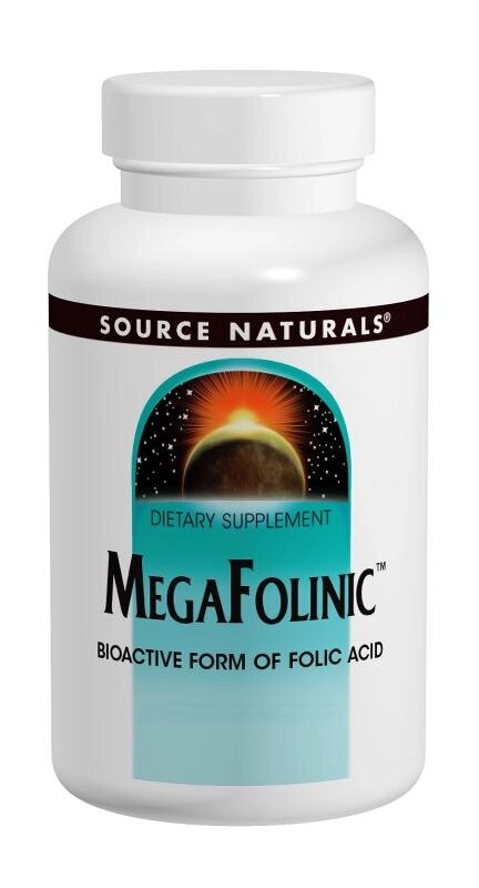 Біоактивна форма фолієвої кислоти В9 Source Naturals 800 мкг MegaFolinic 60 таблеток (SN2027) від компанії інтернет-магазин "БИТПРОМТОРГ" - фото 1