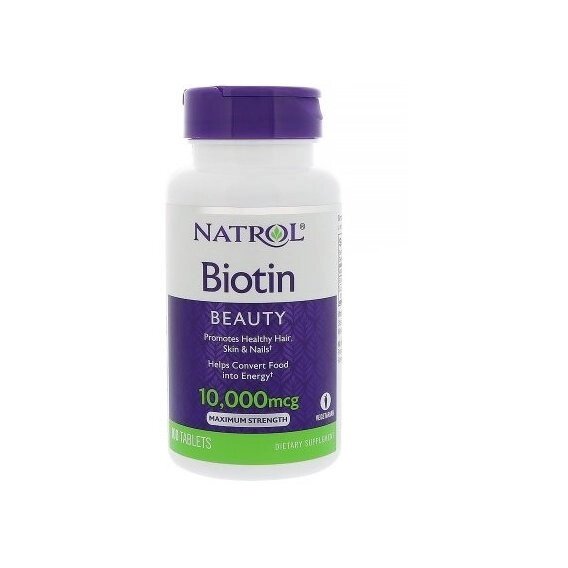 Біотин Natrol Biotin 10000 mcg 100 Tabs від компанії інтернет-магазин "БИТПРОМТОРГ" - фото 1