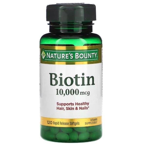 Біотин Nature's Bounty Biotin 10000 mcg 120 Caps від компанії інтернет-магазин "БИТПРОМТОРГ" - фото 1