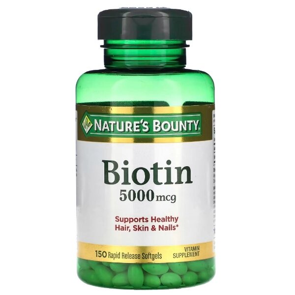 Біотин Nature's Bounty Biotin 5000 mcg 150 Caps від компанії інтернет-магазин "БИТПРОМТОРГ" - фото 1