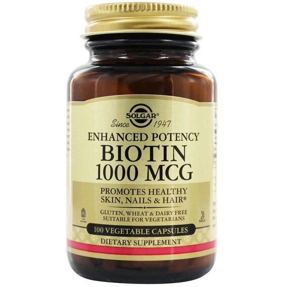 Біотин Solgar Biotin 1000 mcg 100 Veg Caps від компанії інтернет-магазин "БИТПРОМТОРГ" - фото 1