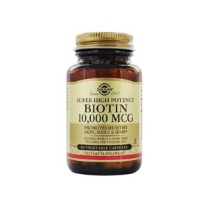 Біотин Solgar Biotin Super High Potency 10000 mcg 60 Veg Caps