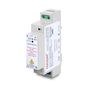 Блок живлення FARADAY Electronics 15W/36-60V/DIN для кріплення на DIN рейку