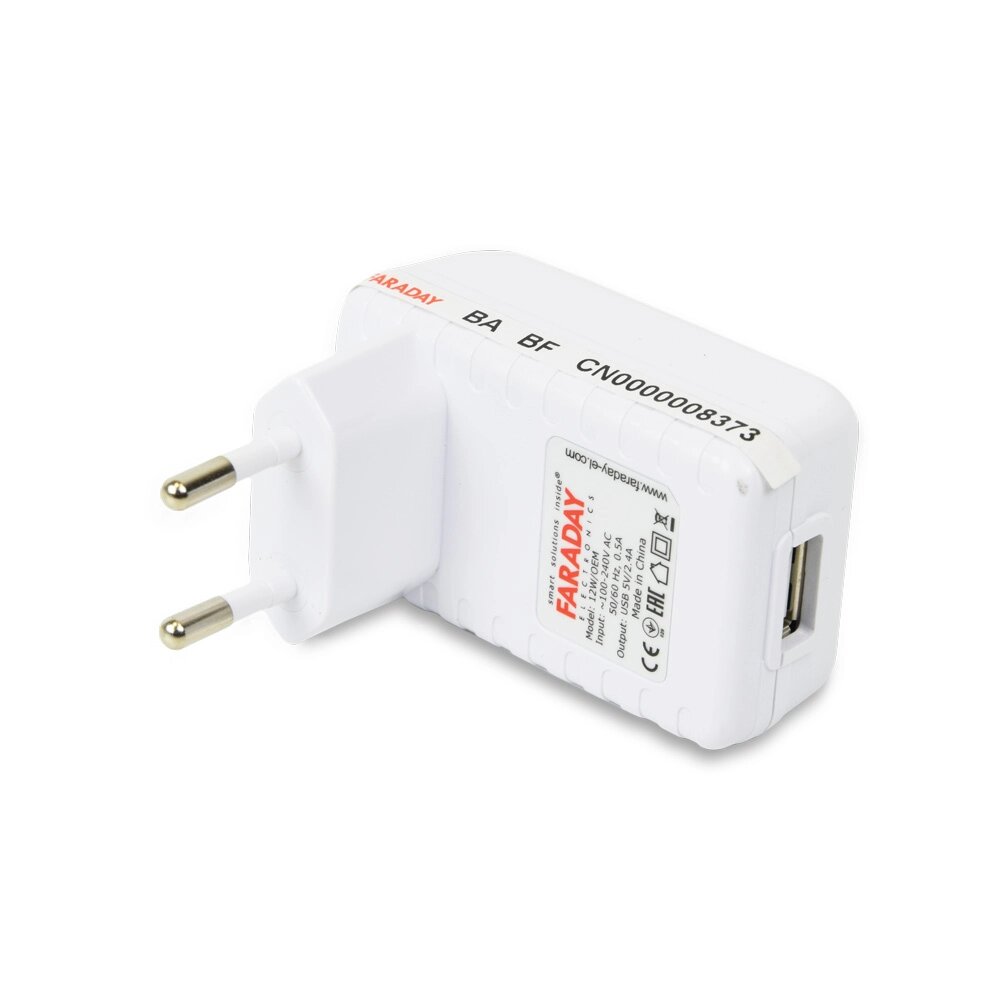 Блок проживання Faraday Electronics 12W/OEM з USB виходом 5 В/2.4 A від компанії інтернет-магазин "БИТПРОМТОРГ" - фото 1