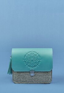 Бохо сумка BlankNote Лілу Сірий (BN-BAG-3-felt-tiffany)