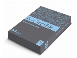 Папір А4 500арк A-Grafik 75г/м. кв. (Papir PTE) ТМ Premium Ultra White