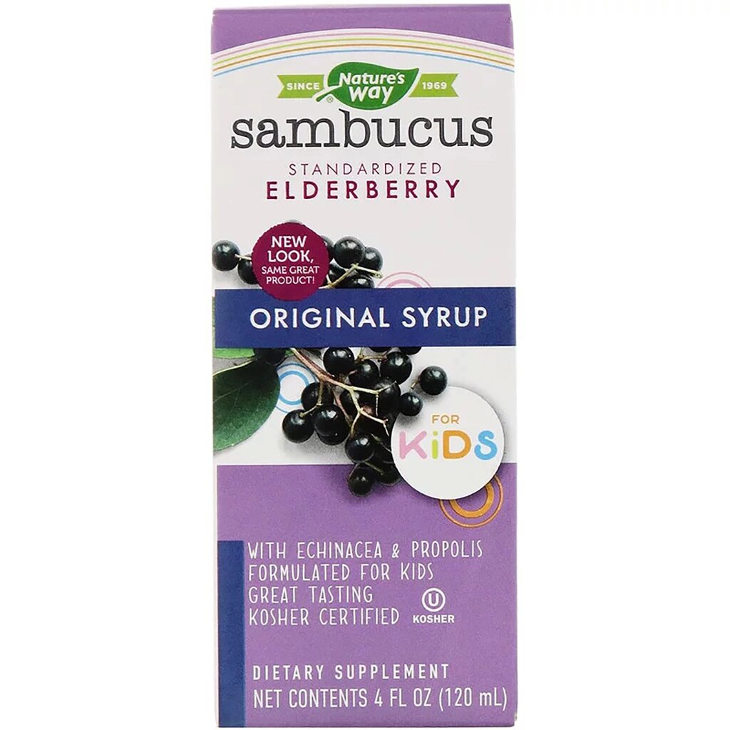 Чорна бузина Nature's Way Sambucus For Kids 120 мл (NWY06973) від компанії інтернет-магазин "БИТПРОМТОРГ" - фото 1