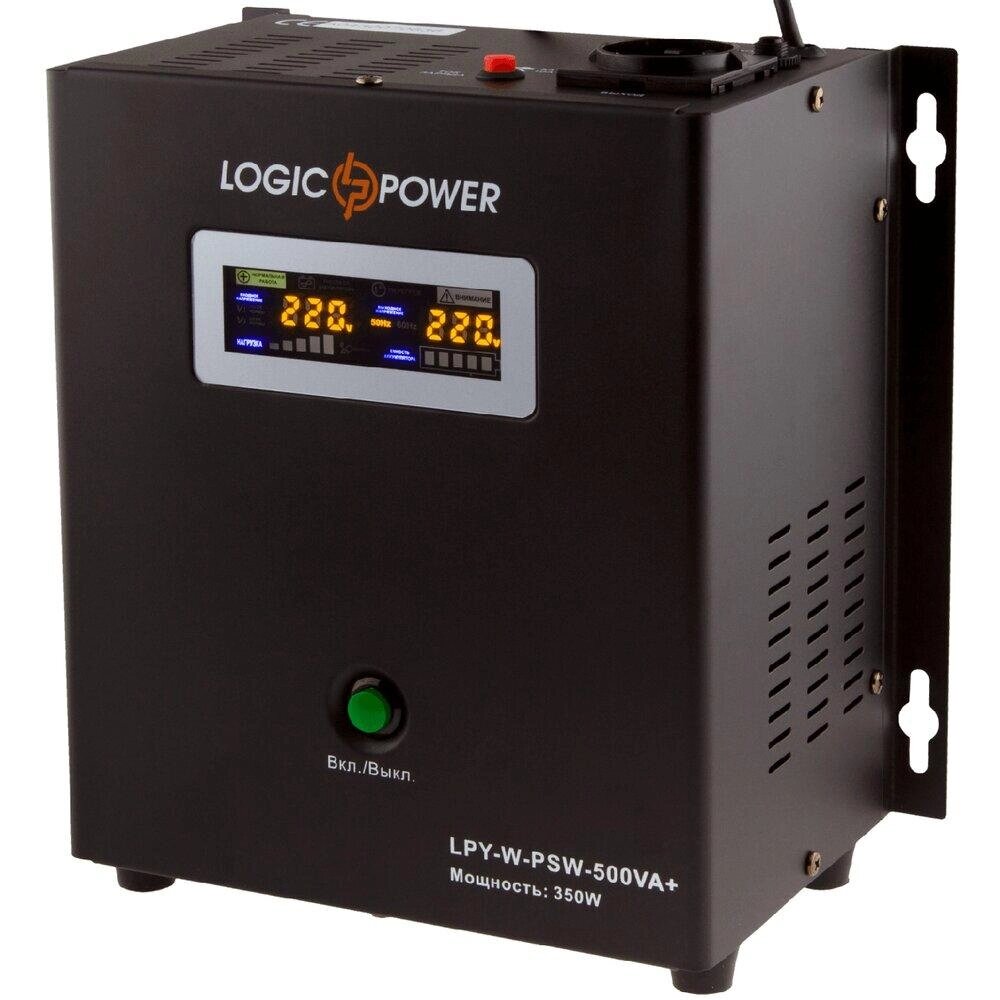 ДБЖ LogicPower LPY-W-PSW-500VA+ (350Вт) 5A/10A з правильною синусоїдою 12В від компанії інтернет-магазин "БИТПРОМТОРГ" - фото 1